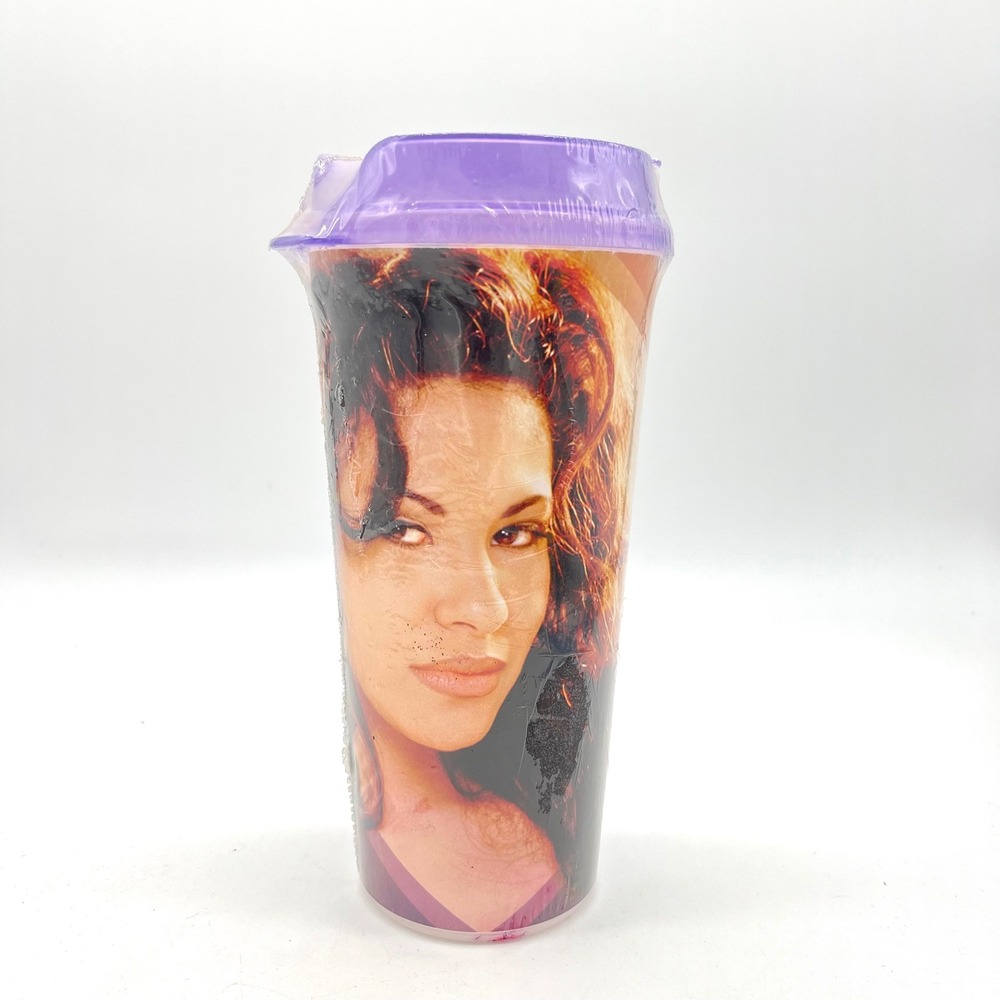 Selena Stripes Forever Tumbler Cup 2022 Fiesta De La Flor Purple Lid